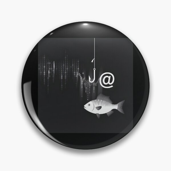 Item preview, Phishing Hook: Digital Scam Warning Illustration designed and sold by Into The Rabbit Hole.