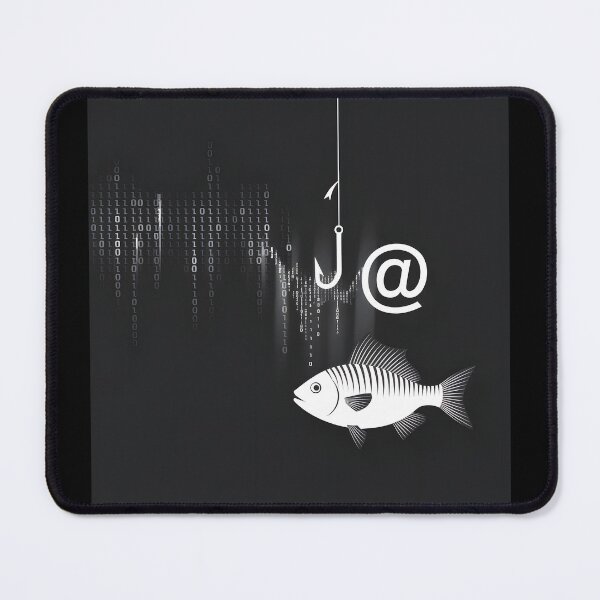 Item preview, Phishing Hook: Digital Scam Warning Illustration designed and sold by Into The Rabbit Hole.