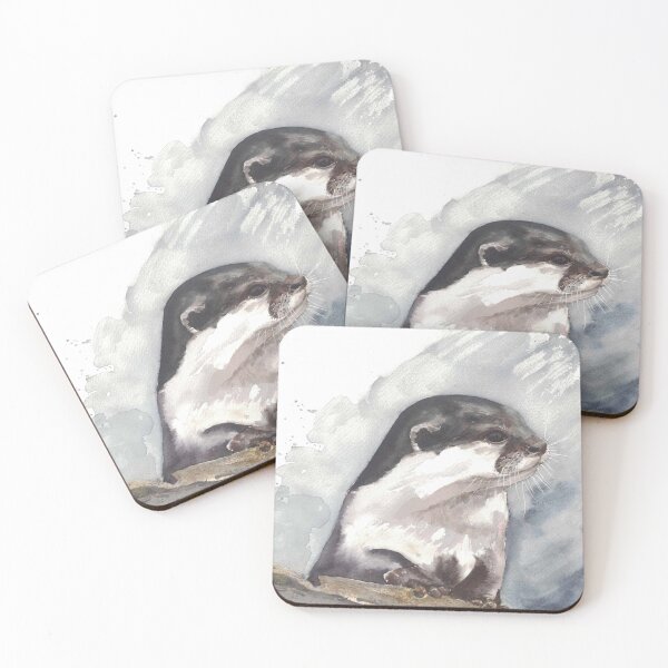 Item preview, Otter – Original Watercolor Art Print designed and sold by Watercolors of Nature.