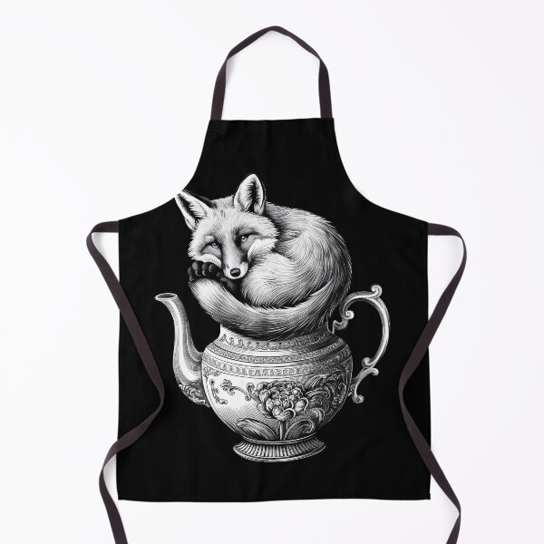 Item preview, Fox in a Teapot: Whimsical Animal Illustration designed and sold by Into The Rabbit Hole.