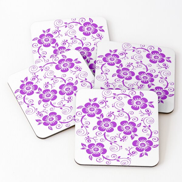 Item preview, Elegant Purple Floral Pattern designed and sold by adlkh.