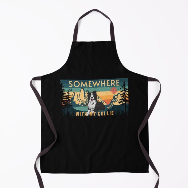 Artikelvorschau, Irgendwo mit meinem Border Collie Vintage Wandergeschenk entworfen und verkauft von Guarddogdrive.