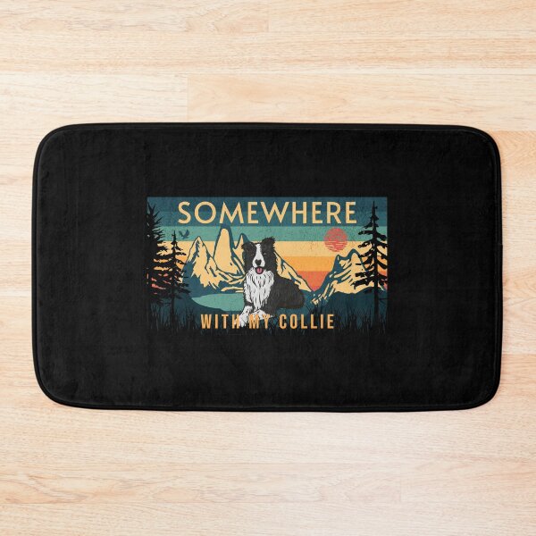Item preview, Somewhere With My Border Collie Vintage Hiking Gift designed and sold by Guarddogdrive.