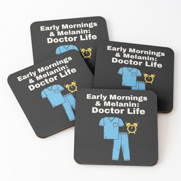 Item preview, Early Mornings & Melanin: Doctor Life designed and sold by TeesByOquad.