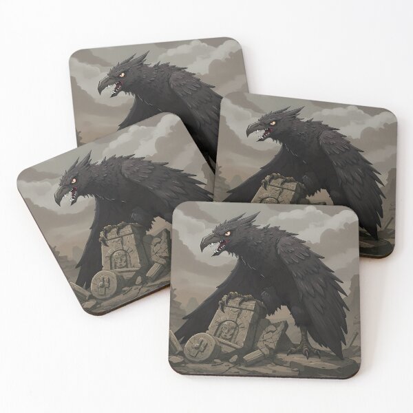Item preview, Dark Fantasy Ominous Raven Creature - Art Design designed and sold by RiklawDesigns.