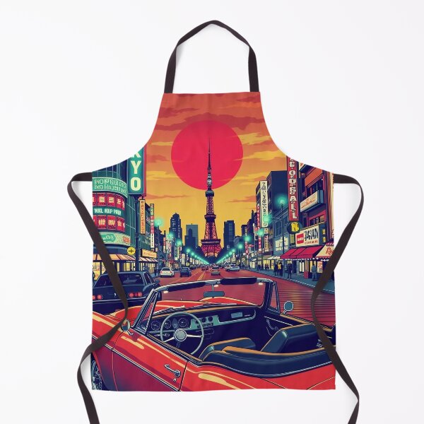Item preview, Digital Retro Pop Art Poster of Tokyo | Vibrant Cityscape Artwork | Neon Tokyo Skyline | Japanese Urban Aesthetic designed and sold by PaintedPixels01.