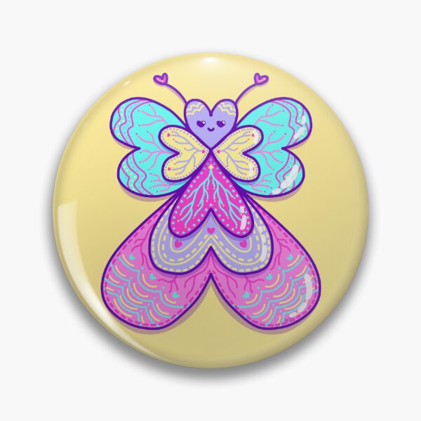 Item preview, Cute butterfly spring illustration kawai style vibrant colors designed and sold by Manacraftoon.