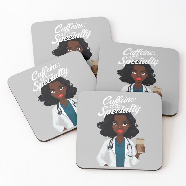 Item preview, Caffeine: My Other Specialty – Funny Black Doctor Coffee Lover T-Shirt designed and sold by TeesByOquad.