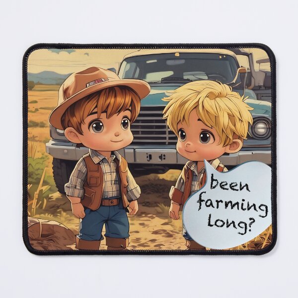 Item preview, Been farming long - rural art designed and sold by ArtPixs.