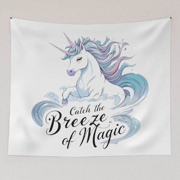 Item preview, Catch the Breeze of Magic Unicorn designed and sold by zoughlal.