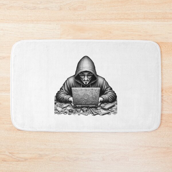 Item preview, Mysterious Hacker Masked and Hooded designed and sold by NTGUILTY.