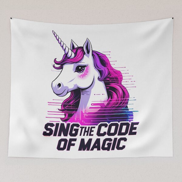 Item preview, Sing the Code of Magic Unicorn designed and sold by zoughlal.