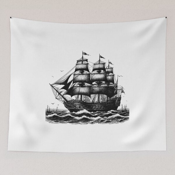 Item preview, Historic Vessels Stunning Old Ship designed and sold by NTGUILTY.