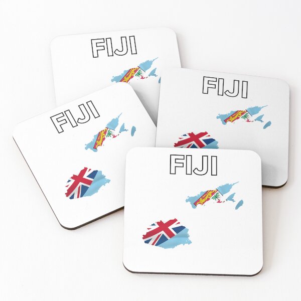 Item preview, Fiji Flag Map Design designed and sold by atomstartup.