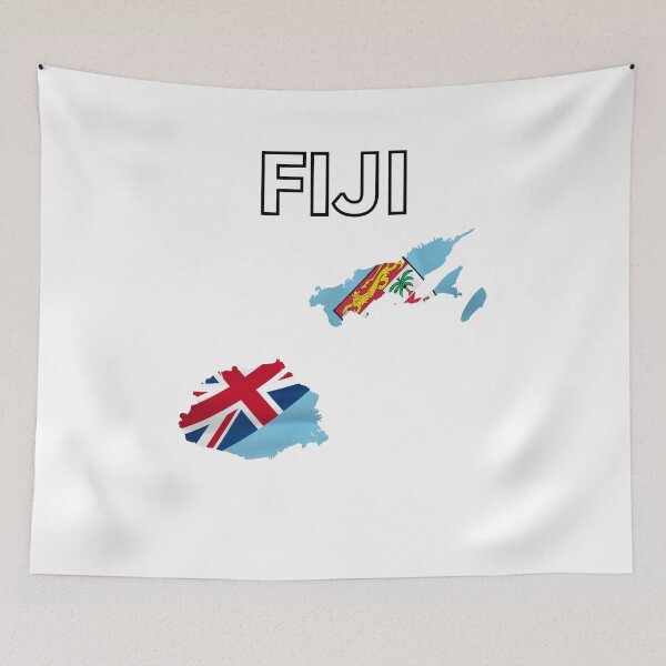 Item preview, Fiji Flag Map Design designed and sold by atomstartup.