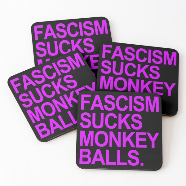 Artikelvorschau, Fascism Sucks Monkey Balls - violet entworfen und verkauft von Thelittlelord.