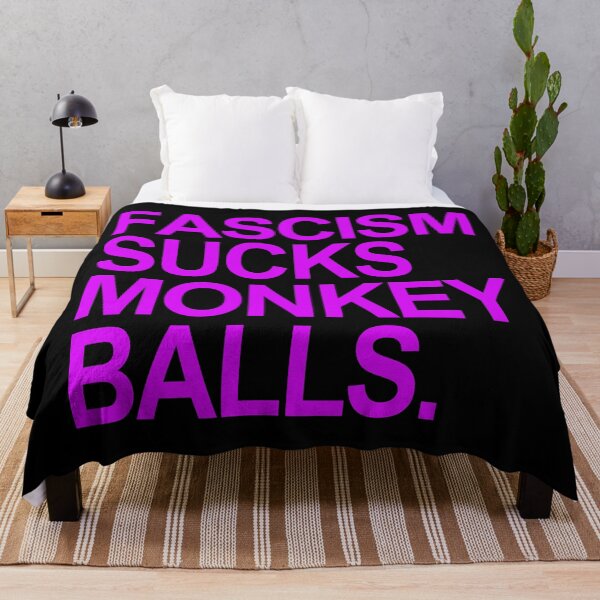 Artikelvorschau, Fascism Sucks Monkey Balls - violet entworfen und verkauft von Thelittlelord.