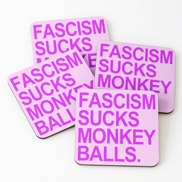 Artikelvorschau, Fascism Sucks Monkey Balls - violet 2.0 entworfen und verkauft von Thelittlelord.