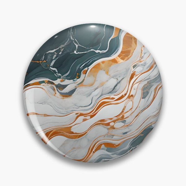 Item preview, Marbling Gray Curves With Orange designed and sold by Ciervo Primavera.