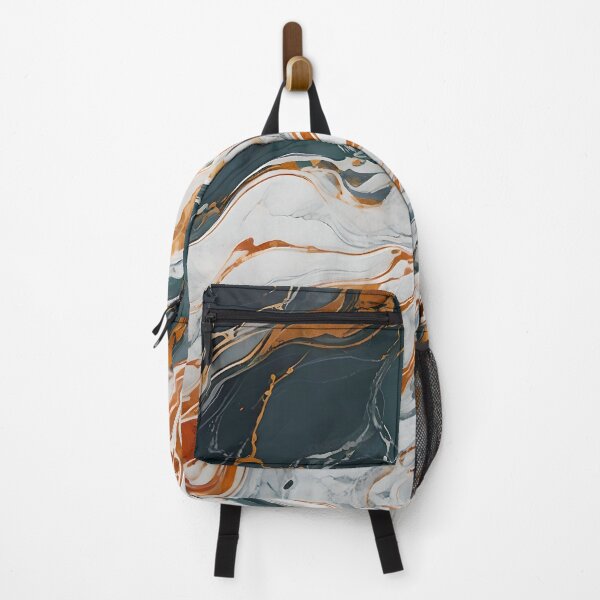 Item preview, Marbling Gray Curves With Orange designed and sold by Ciervo Primavera.