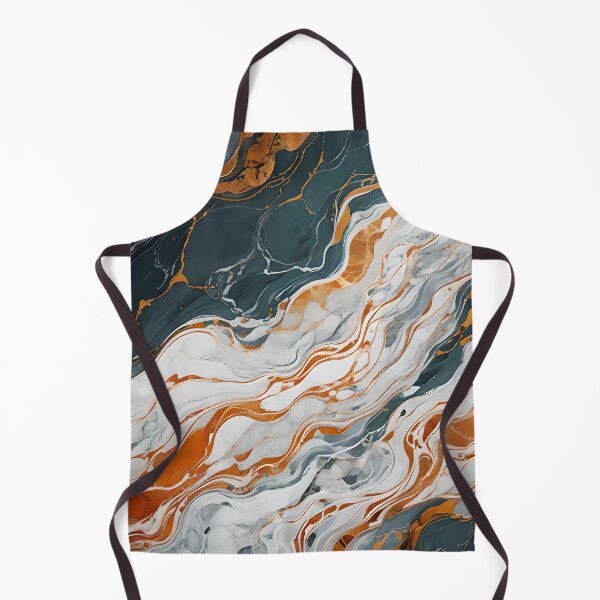 Item preview, Marbling Gray Curves With Orange designed and sold by Ciervo Primavera.
