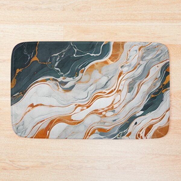 Item preview, Marbling Gray Curves With Orange designed and sold by Ciervo Primavera.