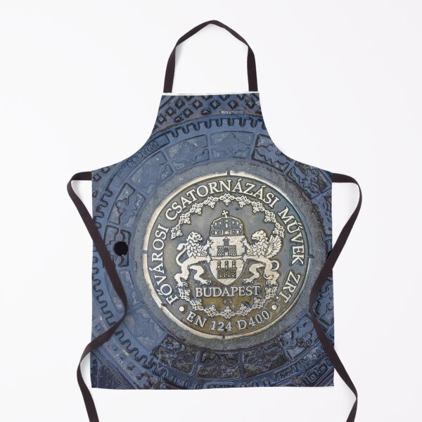 Item preview, Budapest Coat of Arms on a Manhole Cover designed and sold by Catherine Sherman.