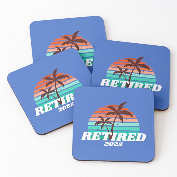 Item preview, "Retired 2025" Sunset Palm Trees designed and sold by Coaster Culture Industries.