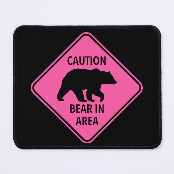 Artikelvorschau, Caution: Bear in Area (pink) entworfen und verkauft von Thelittlelord.