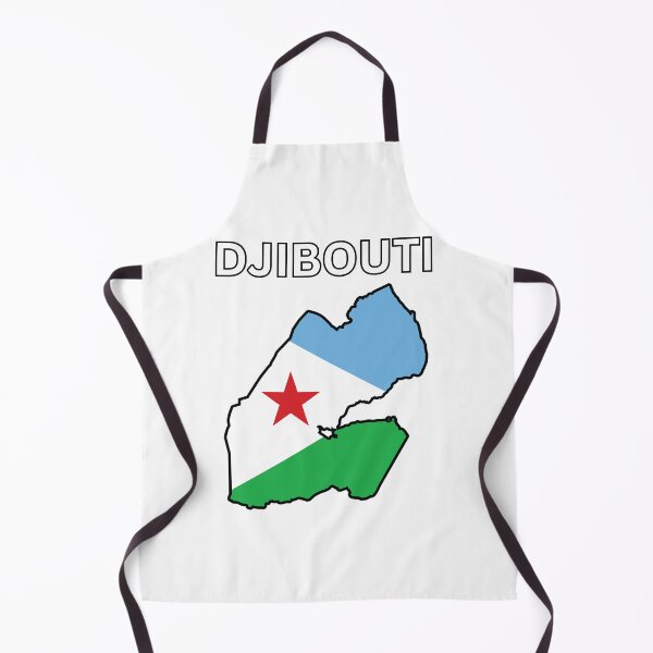 Item preview, Djibouti flag map designed and sold by atomstartup.