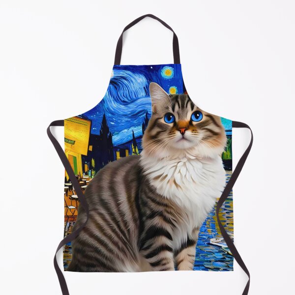 Item preview, Ragdoll Cat in Van Gogh's Café Terrace at Night – Artistic Feline Dream designed and sold by Fredster1966.