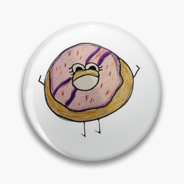 Item preview, Pink cartoon donut that I drew designed and sold by Raineylanes.