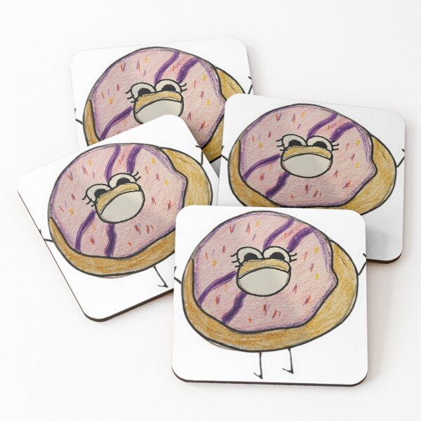 Item preview, Pink cartoon donut that I drew designed and sold by Raineylanes.