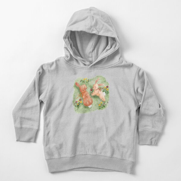 Vista previa del artículo con la obra «Lindos conejitos de primavera en un prado», diseñado y vendido por Pixel & Petal Design Co..