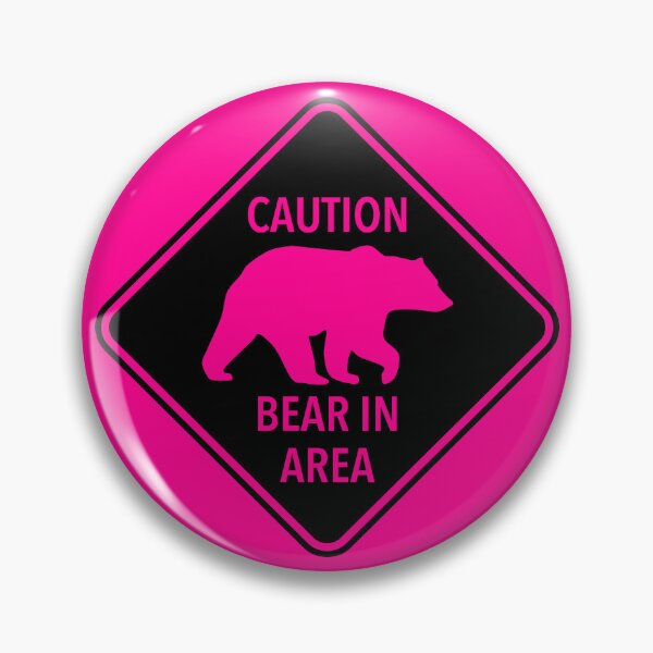 Artikelvorschau, Caution: Bear in Area (hot pink) entworfen und verkauft von Thelittlelord.