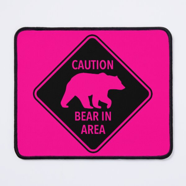Artikelvorschau, Caution: Bear in Area (hot pink) entworfen und verkauft von Thelittlelord.