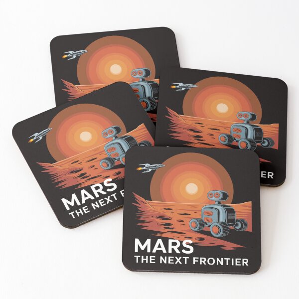 Item preview, Mars: The Next Frontier Vintage Travel Poster designed and sold by The Masked Designer.