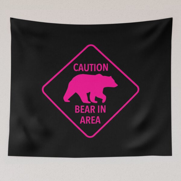 Artikelvorschau, Caution: Bear in Area (hot pink 2) entworfen und verkauft von Thelittlelord.
