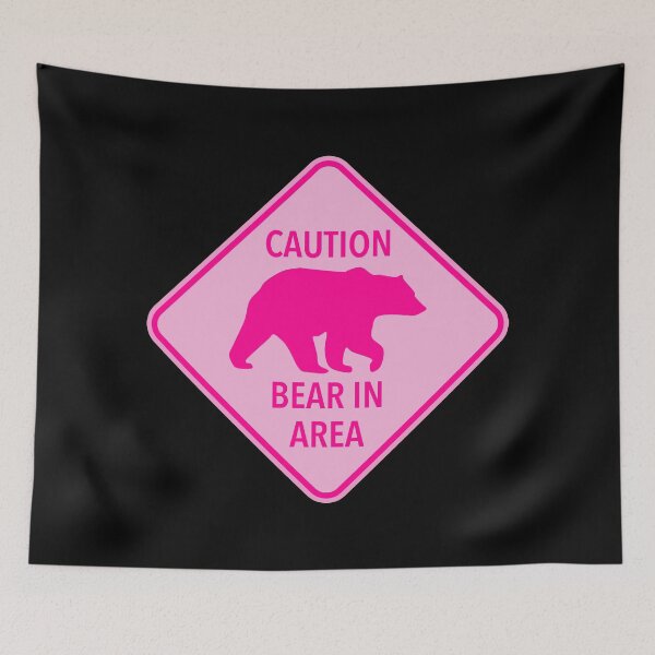 Artikelvorschau, Caution: Bear in Area (pinky pink) entworfen und verkauft von Thelittlelord.