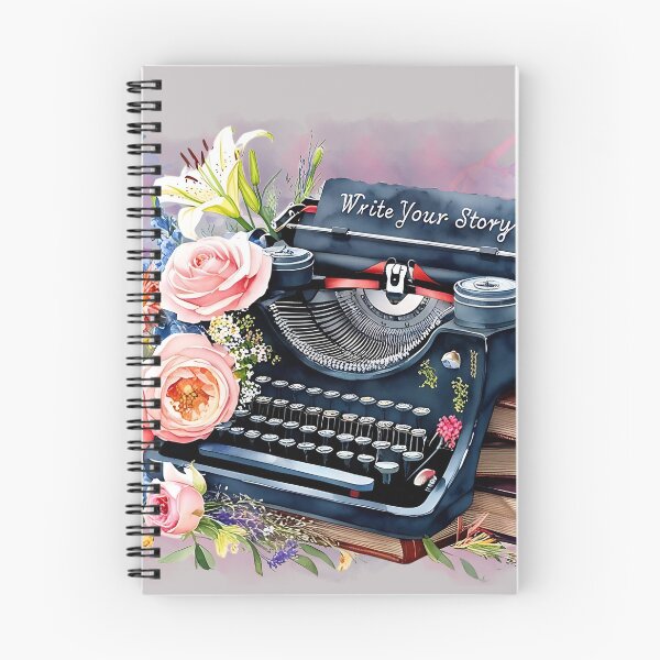 Item preview, Inspire Creativity with a Whimsical Retro Typewriter & Flower designed and sold by ChenEngEng.