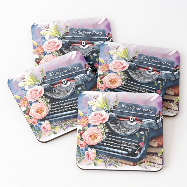 Item preview, Inspire Creativity with a Whimsical Retro Typewriter & Flower designed and sold by ChenEngEng.
