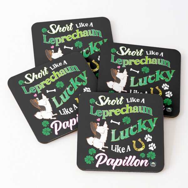 Item preview, Short like a Leprechaun Lucky like a Papillon Dog designed and sold by StressFreeThds.