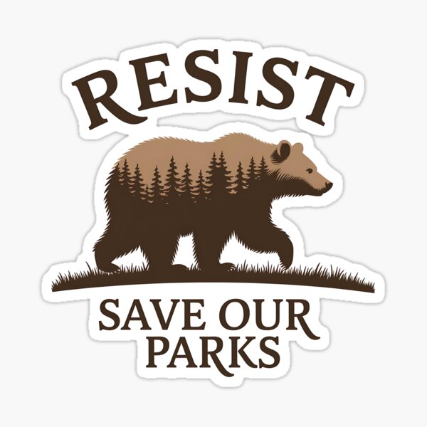 Artikel-Vorschau von Resist – Save Our Parks Bären-Design | Nationalparks und Wildtiere schützen, designt und verkauft von ChicTeeshop.