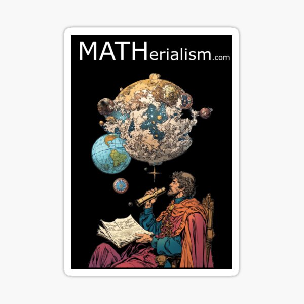 Item preview, MATHerialism with Galileo Galilei and the globe designed and sold by MATHerialism.