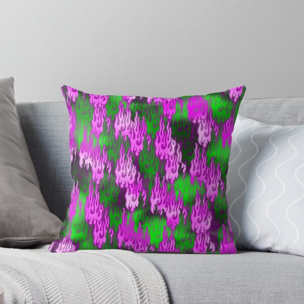Item preview, pink and green flame pattern designed and sold by JVNS.