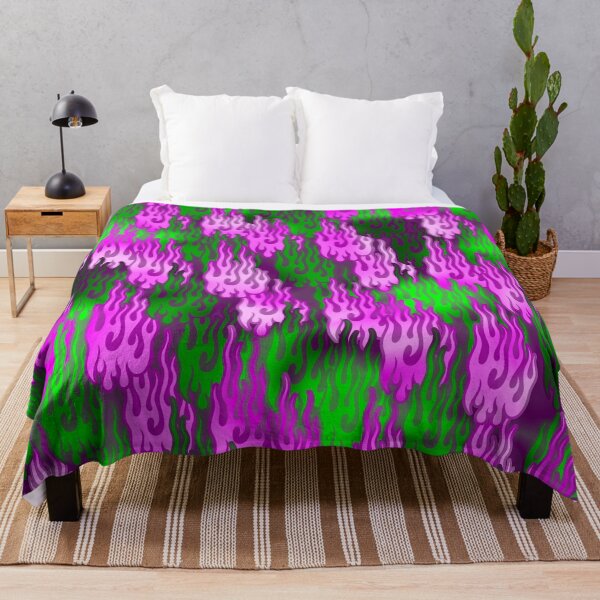 Item preview, pink and green flame pattern designed and sold by JVNS.