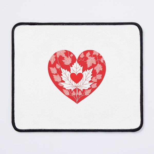 Item preview, Canadian Maple Leaf Heart Design designed and sold by Halfacupmum.