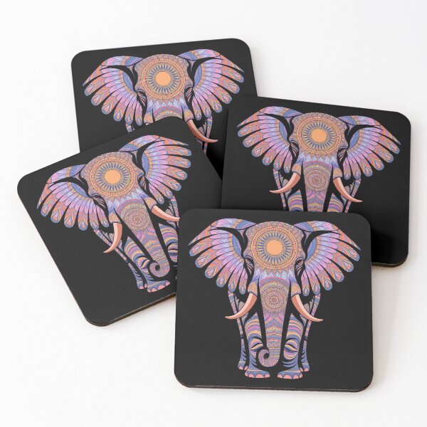 Item preview, "Vibrantly Colored Elephant with Intricate Patterns and Designs" designed and sold by AnimalAirtistry.
