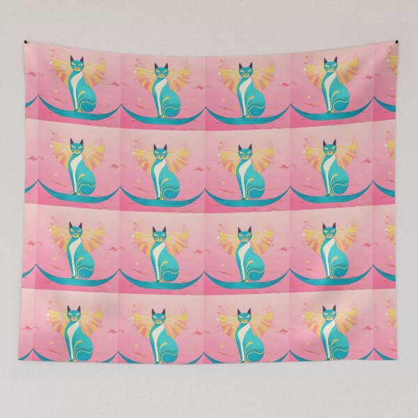 Item preview, Cat angel among roses. designed and sold by Natalia-Vlad.