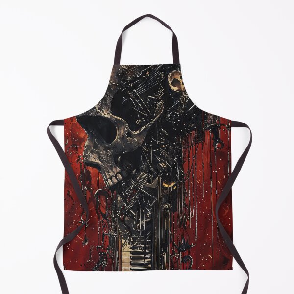 Item preview, heavy music keyboard skull piano red black dejco designed and sold by dejco.art.